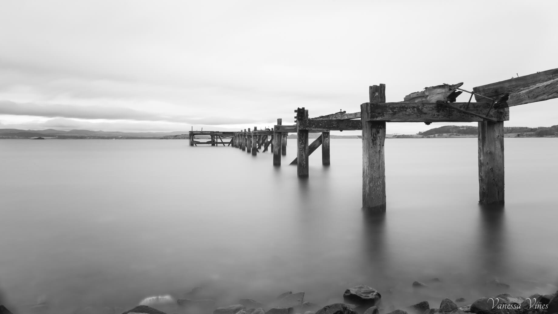 long exposure shot in aberdour